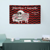 rose de crâne de bannière personnalisée 3'x5' Goth (Salon professionnel)
