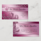 Rose de dent de feuille d'étincelle de carte de (Devant / Derrière)