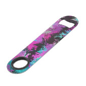 Rose de feu et ouvreur de bouteille bleu d'acier (Devant angulaire)