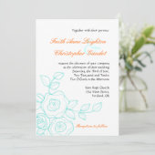 Rose de foi - Faire-part de mariage (Debout devant)