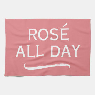 Rosé de hele dag elegante roze keukendoek voor vro theedoek
