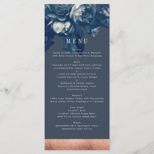 Rose de la Marine Bouquet Mariage Menu
