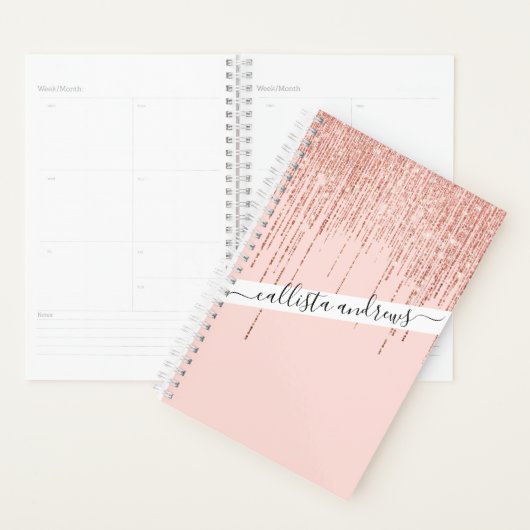 Rose de luxe Gold Sparkly Glitter Fringe (Devant avec enveloppe)