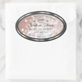 Rose de luxe Shimmer produit Étiquette Bijoux Logo (Sac)