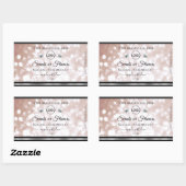 Rose de luxe Shimmer produit Étiquette Bijoux Logo (Feuille)