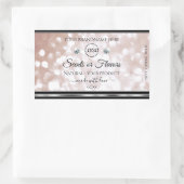 Rose de luxe Shimmer produit Étiquette Bijoux Logo (Sac)