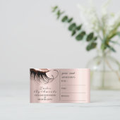 Rose de maquillage de carte de rendez-vous Lashes (Debout devant)