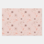 Rose de Noël Feuilles d'or et étoiles (Devant)