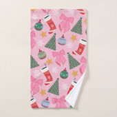 Rose de Noël mignon (Serviette à main)