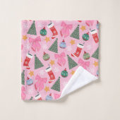 Rose de Noël mignon (Gant de toilette)