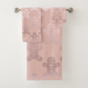 Rose de Noël mignon Gold Gingerbread Homme Motif