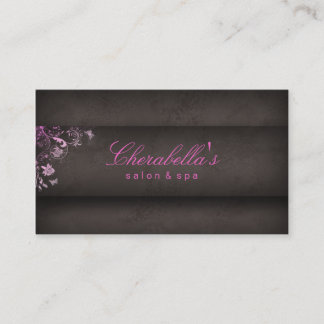Rose de papillon de spa de carte de visite de
