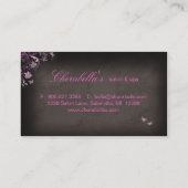 Rose de papillon de spa de carte de visite de (Dos)