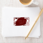 Rose de Parties scintillant 3D RSVP Roya Étiquette (En situation)