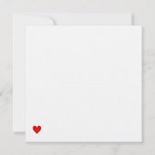 Rose de pêche sur carte noire (Dos)