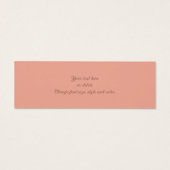 Rose de pêche Trio Flower Mini Signet (Dos)