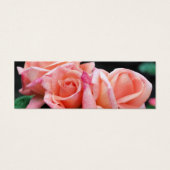 Rose de pêche Trio Flower Mini Signet (Devant)