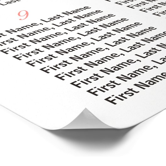 Rose de plage 12 tableaux Tableau de sièges Mariag (Coin)