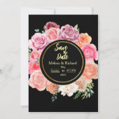 Rose de plage Enregistrer le Faire-part de mariage (Devant)