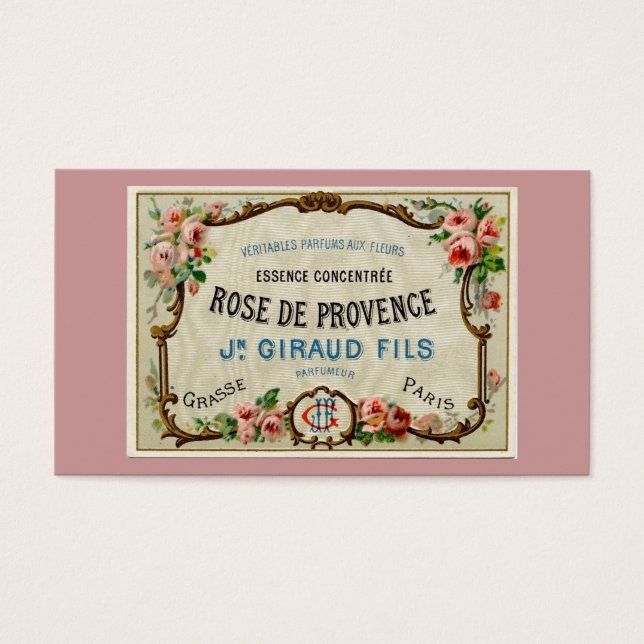 Rose de Provance un parfum français (Devant)