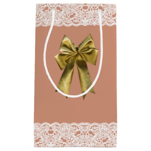 rose de sac cadeau dentelle Petit (Devant)