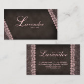 Rose de salon de clou de dentelle de carte de (Devant / Derrière)