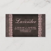 Rose de salon de clou de dentelle de carte de (Dos)