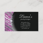 Rose de SB d'étincelle de carte de visite de zèbre (Dos)