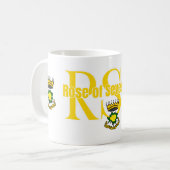 Rose de Sept Phoques Cadeau de Mug Café pour Rose  (Devant gauche)