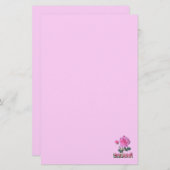 Rose De Sharon Lilly De La Vallée Papeterie Rose (Devant / Derrière)