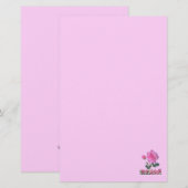 Rose De Sharon Lys De La Vallée Papeterie Rose (Devant / Derrière)