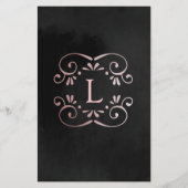 rose de soie noire service or et le prix flyer (Dos)