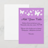 Rose de sweet sixteen, invitation pourpre de (Devant / Derrière)