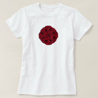 Rose de T-shirt de hibou - femmes