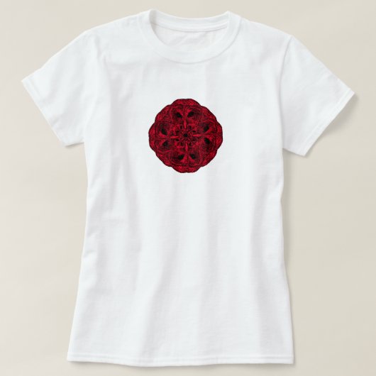 Rose de T-shirt de hibou - femmes (Design devant)