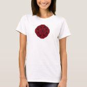 Rose de T-shirt de hibou - femmes (Devant)