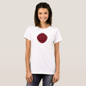 Rose de T-shirt de hibou - femmes (Devant entier)