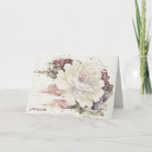 rose de tapisserie carte pour notes abstrait (Devant)