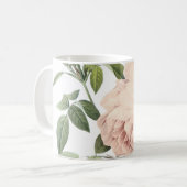 rose de thé parfumé par Redouté Coffee Mug (Devant gauche)