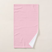 Rose de thé rose couleur unie (Serviette à main)