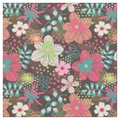 Rose de tissu de conception florale et morceau (Fermer)