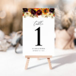 Rose de tournesol rustique Bourgogne Automne Maria<br><div class="desc">Rose de tournesol rustique moderne Peony Bourgogne Rouge pourpre Floral Aquarelle Automne Mariage campagnard d'automne Numéro de tableau</div>