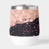 Rose de verre Parties scintillant noire Roses (Avant)