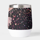 Rose de verre Parties scintillant noire Roses (Arrière)