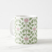 Rose de Voysey, Mug de café rose clair (Devant gauche)