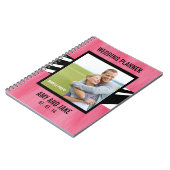 Rose de zèbre de photo de carnet de wedding planne (Côté gauche)