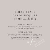 Rose Delicate Gold Menu Option Placer les cartes