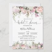 Rose d'été Jardin Floral Nuptiale Invitation (Devant)