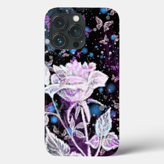 Rose d'hiver et coque iphone de papillons (Verso)