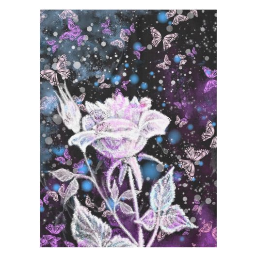 Rose d'hiver et nappes papillon (Devant)